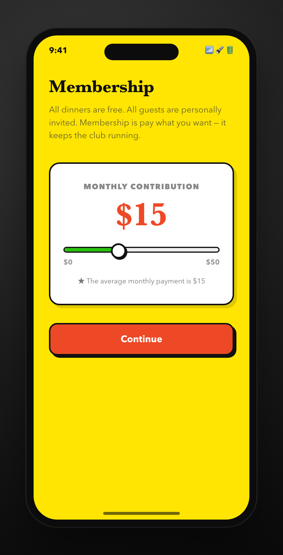 Payments: One Price Slider, Two Ways to Pay