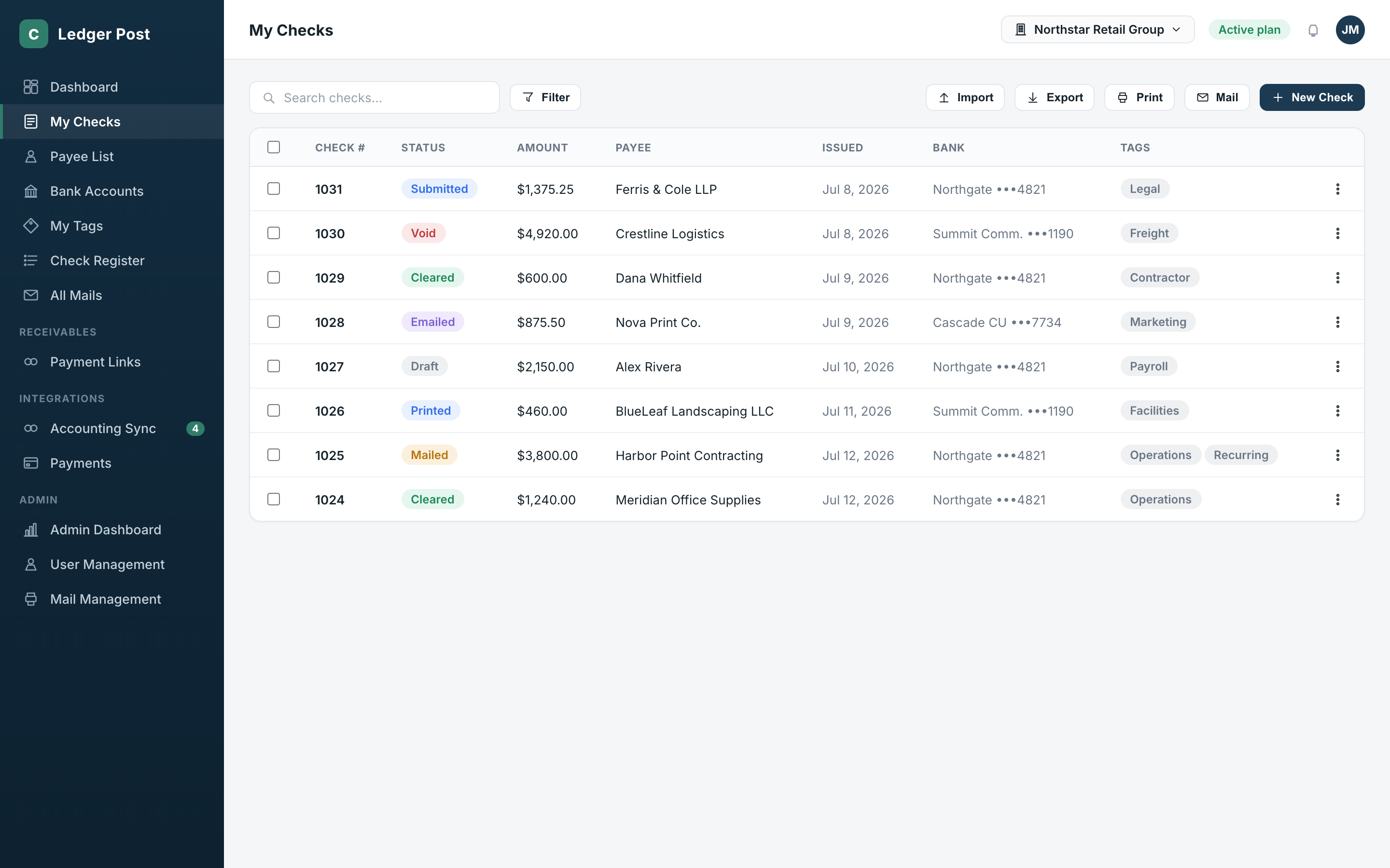 The Core Workflow: Writing, Printing, and Mailing Checks