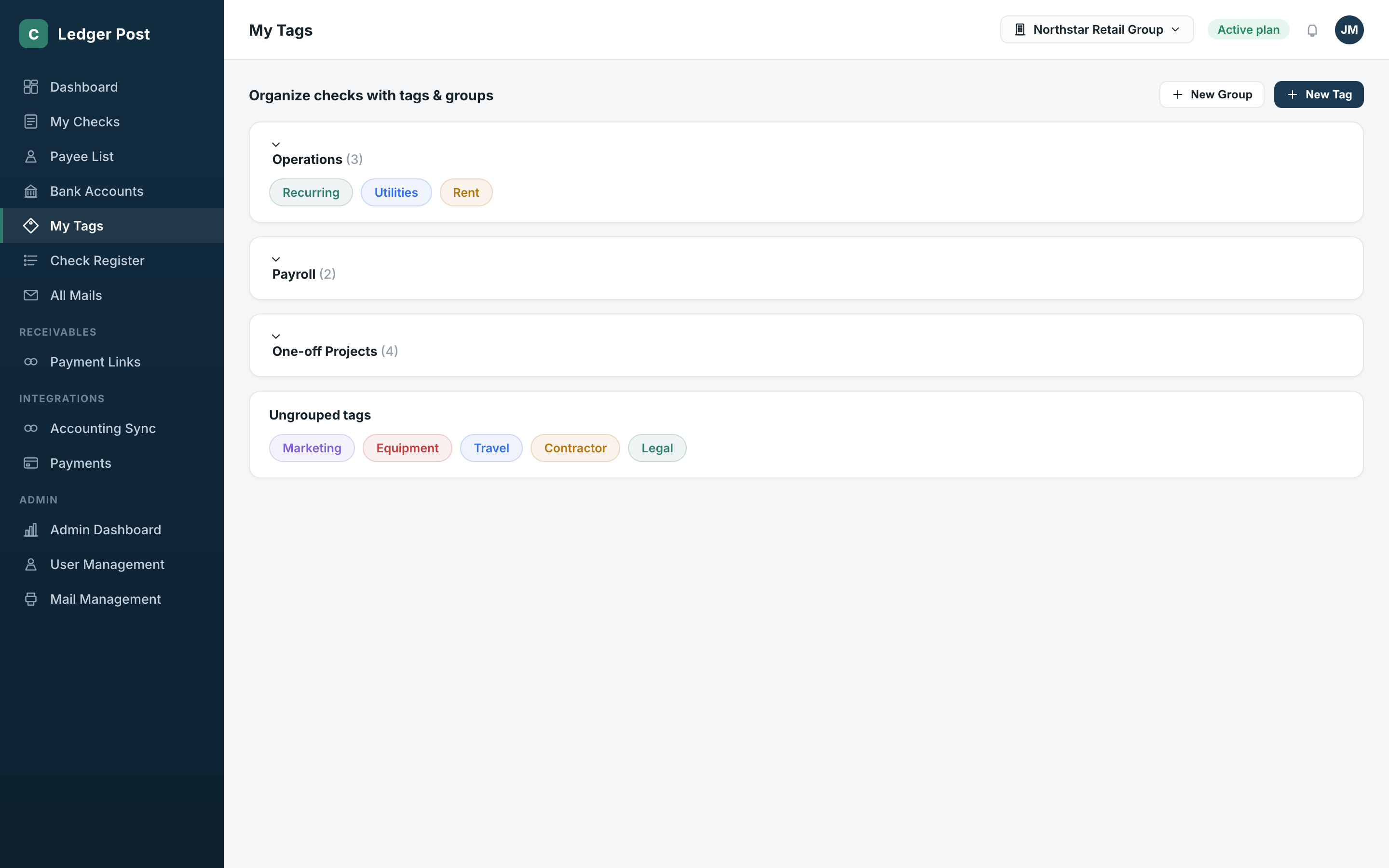 Banks, Payees, Security, Payments & Admin Operations