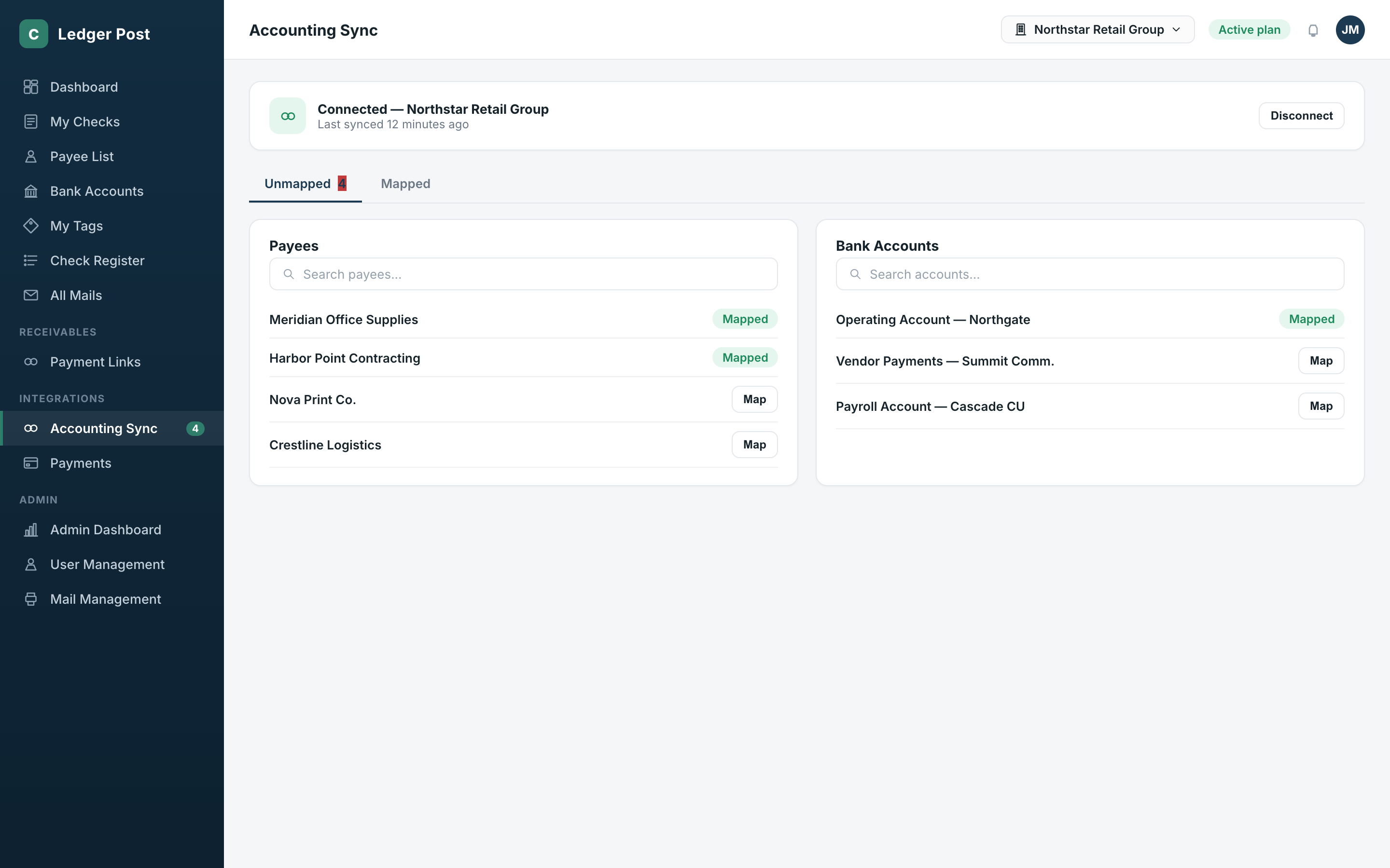 Banks, Payees, Security, Payments & Admin Operations