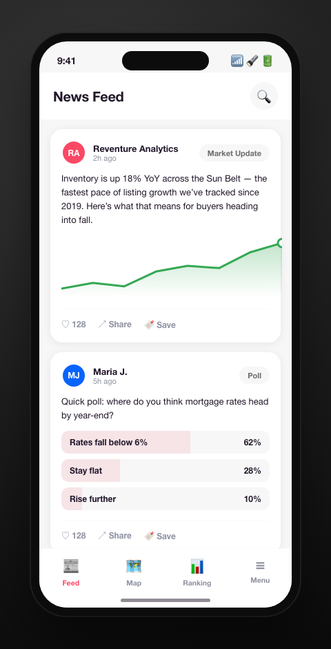 Beyond the Map: Feed, Profile & Subscriptions
