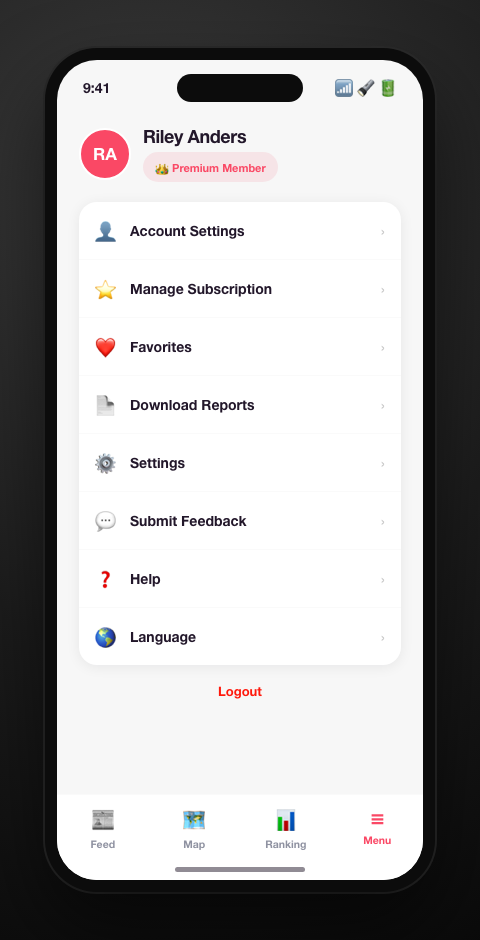 Beyond the Map: Feed, Profile & Subscriptions